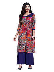 8. Sinina multi color stunning designer printed kurti- tbeauty210