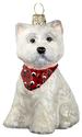 Westie Christmas Ornament with Lights Porcelain