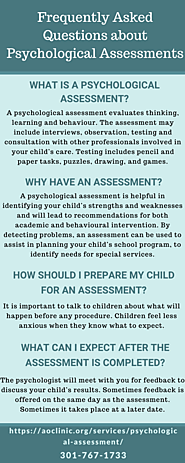 Frequently Asked Questions about Psychological Assessment