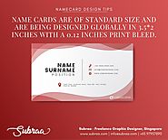 Creative name card design | Professional business card design | Singapore