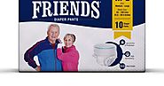 Buy FRIENDS Premium Unisex Pull Ups - Diaper Pants Waist Size (25.6"- 39.4" Inch) M-L (10 Pcs) At Amazon.in - Health ...