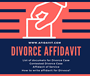 Divorce Affidavit - Affidavit of Service - How to write Affidavit for Divorce? - Affidavit