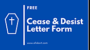 Cease and Desist affidavit: Cease and Desist Letter Sample, Template and Example - Affidavit