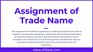 Assignment of Trade Name Format and Form: Assignment of Trade Name Sample, Template and Word File - Affidavit