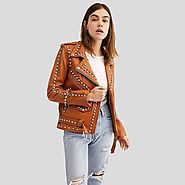 Studded Leather Jackets Online at NYC leather Jackets