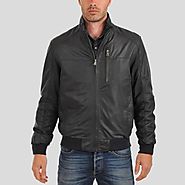 Matte Black Leather Jackets for men at NYC Leather Jackets