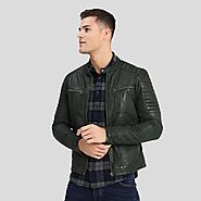 Browse Mens Leather Racer Jackets Online At Best Price