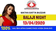 Balaji night - #13-04-2020- Balaji night me dhamaka jodi paas aaj kalyan dhamaka jodi | Matka Bazar