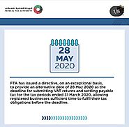FTA VAT Return Date Extended due to COVID-19 | VAT Return Extension