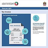 VAT Invoice Format UAE | FTA Tax invoice Format UAE | Tax Invoice UAE