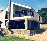 Cabana casa de lux de inchiriat la Dunare - Luxury villa for rent on Danube.
