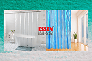 How to pick up the bathroom plastic curtain?