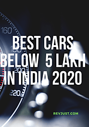 7 Cars Below 5 Lakhs In India - June 2020