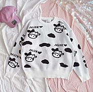 ''Cow's Milk'' Sweater | Aesthetic Clothing