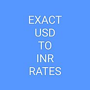 USD TO INR | DOLLAR TO INR EXCHANGE RATES