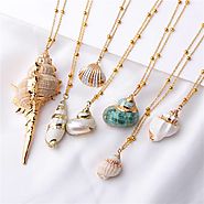 Boho Necklace With Shell Pendant | Crazy CLiQ