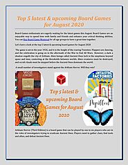 Top 5 latest & upcoming Board Games for August 2020 by Board Games N More - Issuu