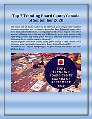 Let us get ready with the brand new trending board games Canada. by Board Games N More - Issuu