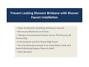 Prevent Leaking Showers Brisbane with Shower Faucet Installation