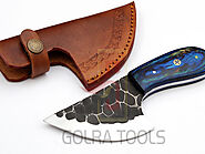 Custom Made 1095 Steel Hunting Knife With Stunning File Work On The Blade GT--4350|Tools|Hunting Knives|GOLTO