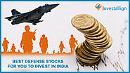 Best Defense stocks for you to invest in India - Invest Allign