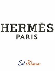 Hermes Paris logo embroidery design