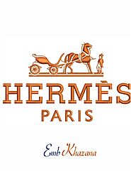 Hermes PARIS embroidery design logo