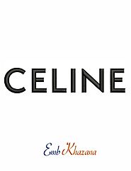 Celine Logo embroidery design