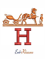 Hermes buggy logo embroidery design