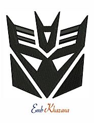 Decepticon logo embroidery design