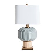 Classy Grey And White Table Lamp