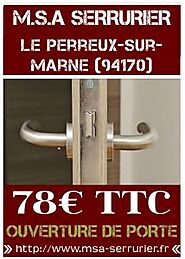 Serrurier Le Perreux Sur Marne - Déplacement 39€