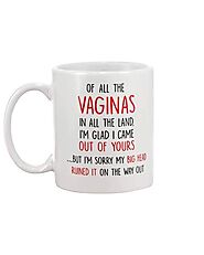 Of All Vaginas My Bighead Ruined It Out Mug, Funny Mother's Day Idea – Not The Worst Gift