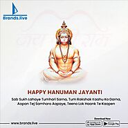Create Your Hanuman Janmotsav posters on Brands.live