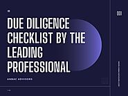 Due diligence checklist by the leading professional by kritikaverma.dl - Issuu