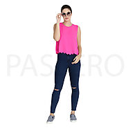 Passero Fussia Pink Top | Formal Wear Top | Formal Top For Girls