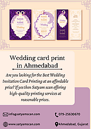 Wedding card print in Ahmedabad