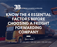 Know the 4 essential Factors before choosing a freight forwarding company