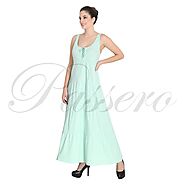 Passero Long Sea Green Dress | Long Dress For Women