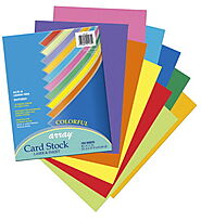 Array Card Stock Paper, 8-1/2 x 11 Inches, Assorted Colorful Colors, Pack of 100