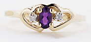 Buy An Amethyst Diamond Engagement Ring