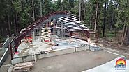 Metal Building Amphitheater Progress