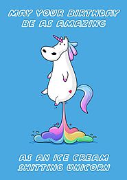 Unicorn - Funny Birthday Card | Twisted Gifts