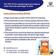 BTHawk - GMT PMT 09 FOR TRANSFERRING EXCESS BALANCE CREDIT FROM ONE CASH LEDGER TO OTHER GST Billing Software-Complet...