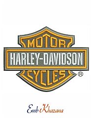 Harley Davidson Logo Embroidery Design |Harley Davidson machine embroidery |Harley Davidson Logo pes embroidery