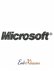 Microsoft logo embroidery design