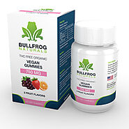 CBD Infused Vegan Broad Spectrum THC Free Vegan Gum Drop 25 mg each 30ct Bottle 750mg CBD Total