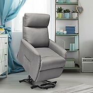 Fabric Padded Lift Massage Chair Recliner Sofa (Electric Power) | Cashback Shopper