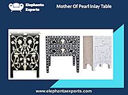 Mother of Pearl Inlay Table Elephanta Exports