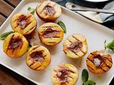 Grilled Peaches with Cinnamon Sugar Butter Recipe : Bobby Flay : Food Network